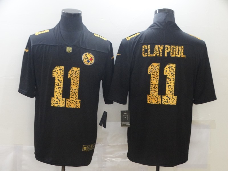 Men's Pittsburgh Steelers Chase Claypool #11 Black Jersey